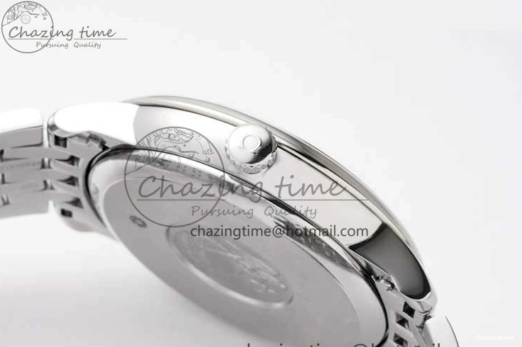 0325 HighPerformance De Ville SS DIWF 1:1 Best Edition Gray White Dial Blue Markers on SS Bracelet MIYOTA 7852